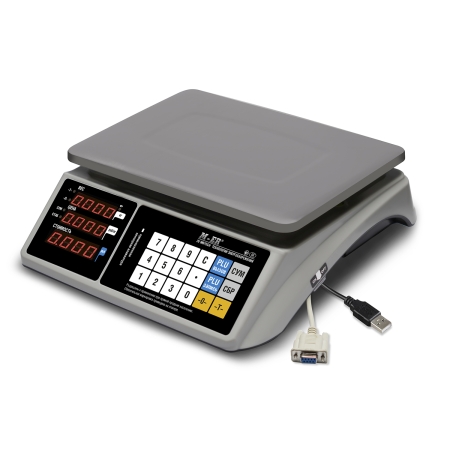 Весы M-ER 328 AC-32.5 "TOUCH-M" LED с RS-232 и USB (COM), без стойки